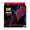 Image de DR NRE-10 - Hi-Def Neon - Red, jeu guitare électrique, Medium 10-46