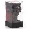 Image de 7 dés pour JDR Chessex - Granit - Noir et rouge