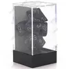 Image de Jeu de rôles Chessex Set de 7 dés Granite Ninja Noir et Argent