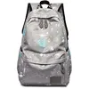 Image de Sacs à Dos à imprimé pour enfants Cartable rétro d'enfant Gris Clair