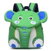 Image de Sacs À Dos D'Éléphant De Bande Dessinée 3D D'Enfants Verts De Maternelle
