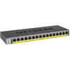 Image de NETGEAR GS116PP - Commutateur - non géré - 16 x 10/100/1000 (PoE+) - de bureau, Montable sur rack, fixation murale - PoE+ (183 W) - Tension CC