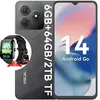 Image de Téléphone Portable Oscal FLAT 2C 6,56 6Go+64Go 5000mAh Dual SIM Noir avec Smartwatch Blackview R50