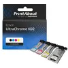 Image de Marque propre PrintAbout Cartouche d'encre UltraChrome XD2 (C13T40D/41/42/43/440) 4 couleurs Multipack Convient pour Epson