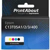 Image de Cartouche compatible Epson C13T05A1/2/3/400 - 4 couleurs - Grande capacité - Multipack