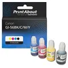 Image de Cartouche compatible Canon GI-56BK/C/M/Y - 4 couleurs - Multipack