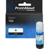 Image de Marque propre PrintAbout Cartouche d'encre 104 (C13T00P240) Cyan Convient pour Epson