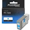 Image de Cartouche compatible Canon PFI-102C - Cyan
