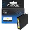 Image de Cartouche compatible Epson T7554 - Jaune