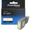 Image de Cartouche compatible Canon PFI-320Y - Jaune - Grande capacité