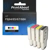 Image de Cartouche compatible HP F9J64/65/67/68A (728) - 4 couleurs - Grande capacité - Multipack