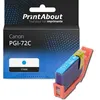 Image de Marque propre PrintAbout Cartouche d'encre PGI-72C Cyan Convient pour Canon