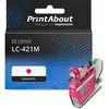 Image de Cartouche compatible Brother LC-421M - Magenta