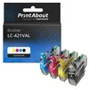 Image de Cartouche compatible Brother LC-421VAL - 4 couleurs - Multipack