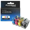 Image de Cartouche compatible Brother LC-422XLVAL - 4 couleurs - Grande capacité - Multipack