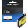 Image de Cartouche compatible Brother LC-424Y - Jaune