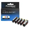 Image de Cartouche compatible Canon CLI-581XL BK/C/M/Y - 4 couleurs - Grande capacité - Multipack