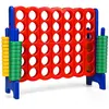 Image de Jeux Puissance 4 Géant, 42 jetons circulaires, 120*42*104 cm Panneau Rouge + Cadre Bleu