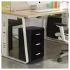 Image de Costway lot de 2 caisson de bureau meuble de rangement avec 3 tiroirs pour documents noir