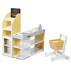 Image de jouet de supermarché giantex 90 x 62 x 111 cm marchande en bois avec caisse de supermarché pour garçons et filles 3 ans+