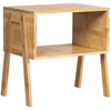 Image de CostwayLot de 2 Table de Chevet Matériau non-toxique Avec Compartiment de Rangement Ouvert Naturel