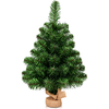 Image de CostwayMini Sapin de Noël Artificiel de Table H60CM en PVC 67 Branches Arvre de Noël Epicéa à Piles