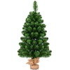 Image de CostwayMini Sapin de Noël Artificiel de Table H90CM en PVC 96 Branches Arbre de Noël Epicéa à Piles
