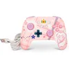 Image de Manette de jeu filaire Nintendo Switch - Power A - Plaid Princesse Peach