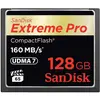 Image de SANDISK Extreme Pro Compact Flash (128 Go, CF, UHS-I), Carte mémoire, Noir