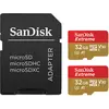 Image de SANDISK microSDHC ActionSC 32GB 2x Extr.100MB (32 Go, microSDHC, U3, UHS-I), Carte mémoire, Rouge, Or