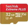 Image de SANDISK Extreme Plus (32 Go, microSDHC, U3, UHS-I), Carte mémoire, Or, Rouge