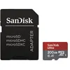 Image de SanDisk Ultra - Carte mémoire flash (adaptateur microSDXC vers SD inclus(e)) - 200 Go - A1 / UHS Class 1 / Class10 - microSDXC UHS-I