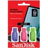 Image de Sandisk Cruzer Blade 3-Pack (32 Go, USB-A), Clé USB, Bleu, Vert, Rose