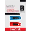 Image de Sandisk Ultra (2-Pack) (32 Go, USB-A), Clé USB, Bleu, Rouge