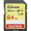 Image de SanDisk Extreme - Carte mémoire flash - 64 Go - Video Class V30 / UHS-I U3 / Class10 - SDXC UHS-I
