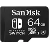 Image de SANDISK Nintendo Switch (64 Go, microSDXC, U3, UHS-I), Carte mémoire, Rouge, Blanc