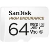 Image de Carte Micro Sdxc ''high Endurance'', 64gb +ad, Uhs-3, Cl.10, 100 Mb/s