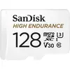 Image de SANDISK High Endurance (128 Go, microSDXC, U3, UHS-I), Carte mémoire, Blanc