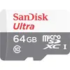 Image de SANDISK Ultra (64 Go, microSDHC, microSDXC, U1, UHS-I), Carte mémoire, Gris, Rouge