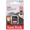 Image de SANDISK Ultra (64 Go, SDXC, U1, UHS-I), Carte mémoire, Rouge, Gris