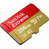 Image de SanDisk Extreme - Carte mémoire flash - 256 Go - A2 / Video Class V30 / UHS-I U3 / Class10 - microSDXC UHS-I