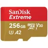 Image de SANDISK Extrême (256 Go, microSDXC, U3, UHS-I), Carte mémoire, Rouge, Or