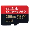 Image de SanDisk Extreme PRO - Carte mémoire flash (adaptateur microSDXC vers SD inclus(e)) - 256 Go - A2 / Video Class V30 / UHS-I U3 / Class10 - microSDXC UHS-I