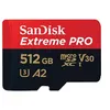 Image de SanDisk Extreme PRO - Carte mémoire flash (adaptateur microSDXC vers SD inclus(e)) - 512 Go - A2 / Video Class V30 / UHS-I U3 / Class10 - microSDXC UHS-I