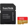 Image de SANDISK Extreme Plus (64 Go, microSDXC, U3, UHS-I), Carte mémoire, Or, Rouge