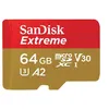 Image de SanDisk Extreme - Carte mémoire flash - 64 Go - A2 / Video Class V30 / UHS-I U3 / Class10 - microSDXC UHS-I