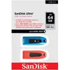 Image de SANDISK Ultra (2-Pack) (64 Go, USB-A), Clé USB, Rouge, Bleu