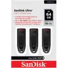 Image de SANDISK Ultra (3-Pack) (64 Go, USB-A), Clé USB, Noir