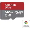 Image de SANDISK Ultra (512 Go, microSDXC, UHS-I), Carte mémoire, Rouge, Gris
