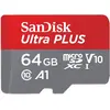 Image de SANDISK Ultra Plus uSD 64GB (64 Go, microSDXC, U1, UHS-I), Carte mémoire